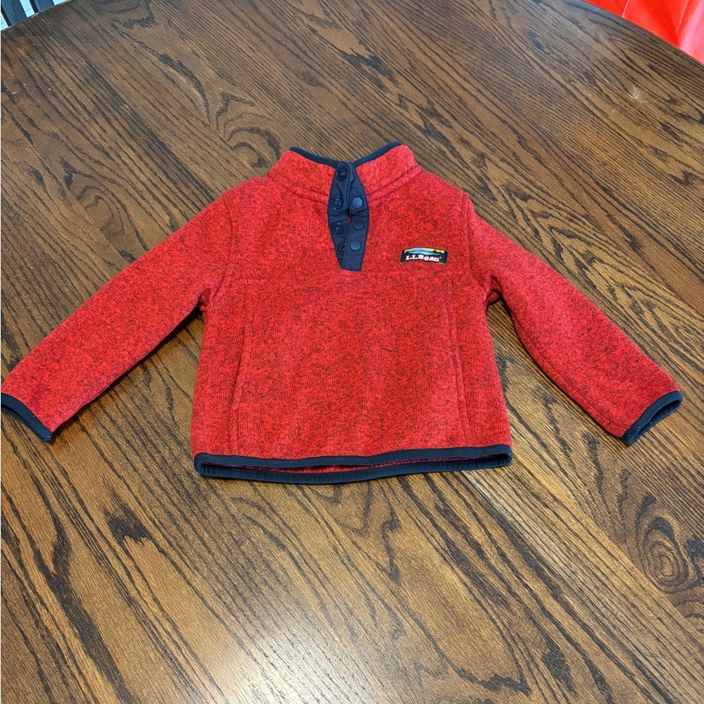 Quarter snap pullover sweater